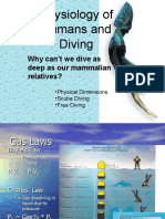 Physiology of Humans and Diving: Why Can't We Dive As Deep As Our Mammalian Relatives?