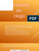 Eficiencia Del Riego