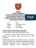 Amanat Pembukaan LAT PRATUGAS 614 2020