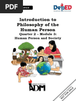 Introduction To Philosophy of The Human Person