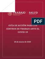 Gui a de Accio n Para Los Centros de Trabajo Ante El Covid-19