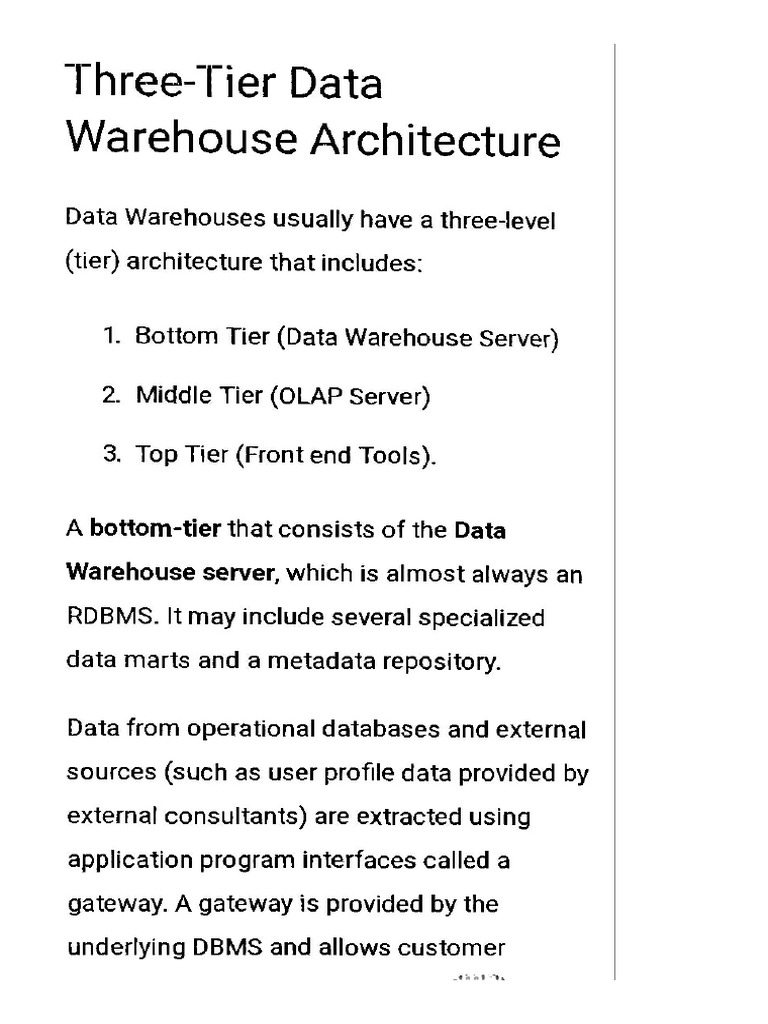 Three Tier Architecture | PDF