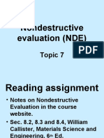 Nondestructive Evaluation (NDE) : Topic 7