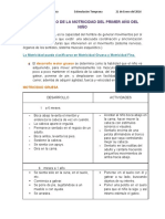 Tarea 2. EL DESARROLLO DE LA MOTRICIDAD DEL PRIMER AÑO DEL NIÑO