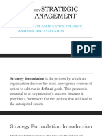 Strategic Management: Megrey'