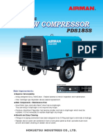 Airman Portable Air Compressor Model PDS185S-6C2