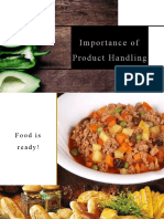 Importance of Product Handling