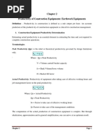 Earthmoving Equipment Productivity Rates | PDF | Loader (Equipment) | Truck