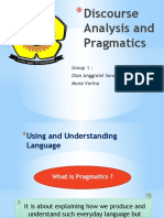 Discourse Analysis and Pragmatics Presentation