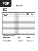 Daily Time Record: I Certify Under Penalty of Perjury That The Foregoing Is True and Correct