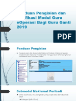 Latest Panduan Pengisian Eoperasi Bagi Guru Ganti 2019