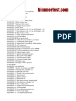 BMW Hex Codes