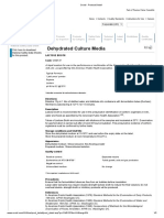 Dehydrated Culture Media: Material Safety Data Sheet