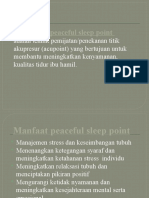 Materi Ujian Akupresus Peaceful Sleep Point