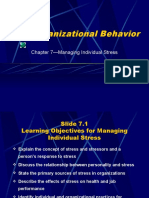 Organizational Behavior: Chapter 7-Managing Individual Stress