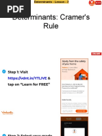 Determinants +Cramer's+Rule