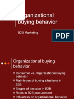 Organizational Buying Behavior: B2B Marketing