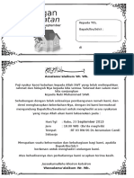 Surat Undangan Syukuran Rumah Baru