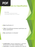 Introduction To Classification