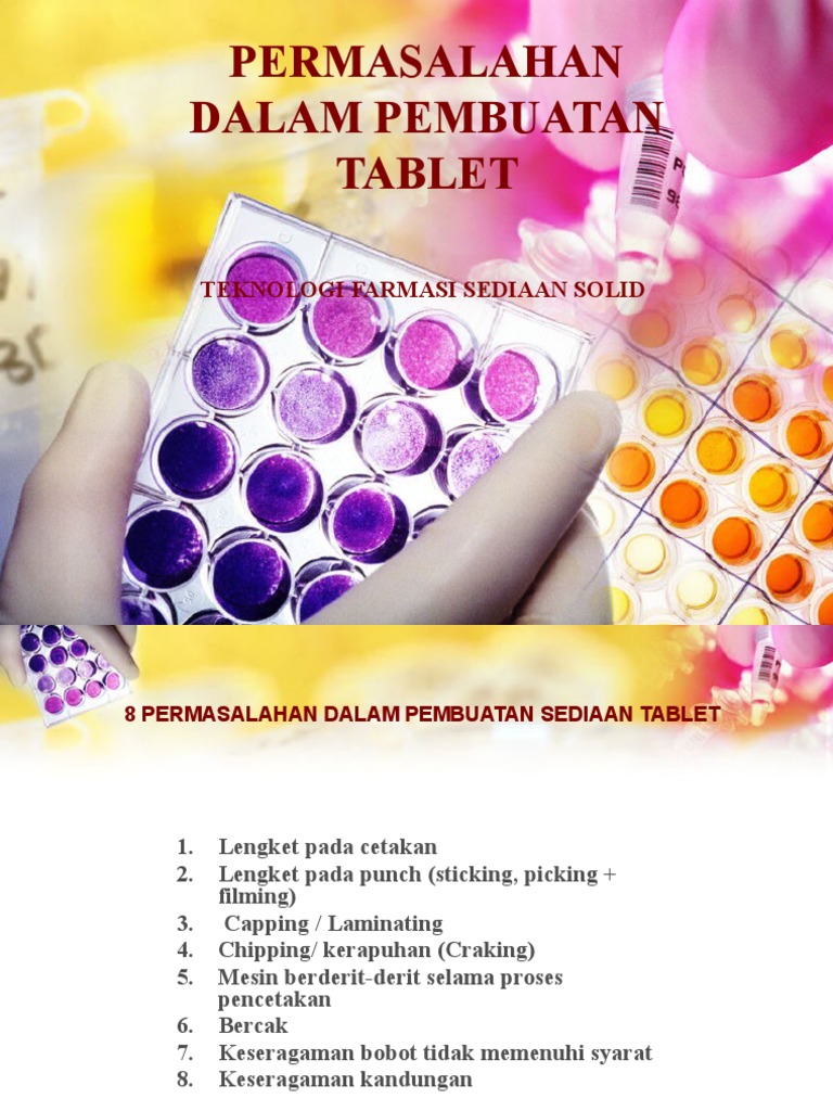 Permasalahan dalam Pembuatan Tablet | PDF