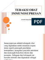 Interaksi Obat Immunosupressan