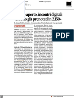 Ateneo aperto, incontri digitali. Già iscritti in 2150 - Il Corriere Adriatico del 2 febbraio 2021