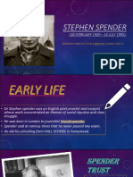 Stephen Spender Project