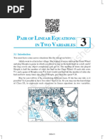 NCERT Books for Class 10 Maths Chapter 3 Pair of Linear Equations in Two Variables