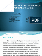 Quantity and Cost Estimation of Residential Building: Submitted by
