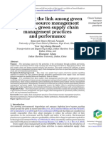 Examining The Link Among Green Human Resource Management Practices, Green Supply Chain Management Practices and Performance