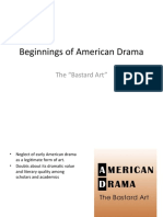 Beginnings of American Theatre