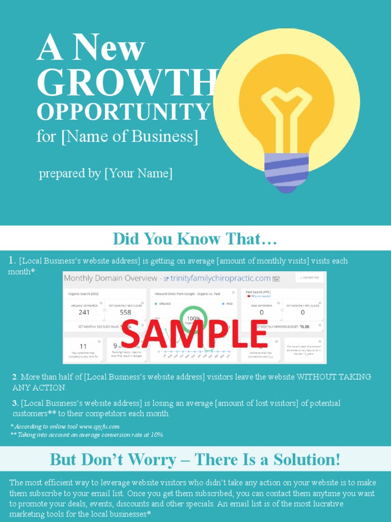 Sales Proposal Template PDF Facebook Cyberspace