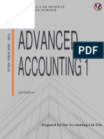 Advanced Accounting 1: Accounting Lab Module Uph Business School