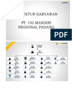 Struktur Karyawan Pt. Ug Mandiri Regional Padang: JUNI 2020