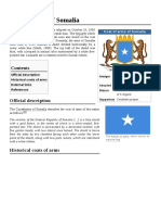 Coat of Arms of Somalia: Official Description Historical Coats of Arms External Links References