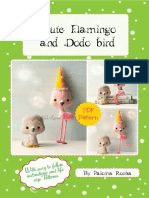 Cute Flamingo and Do Do Bird Pattern