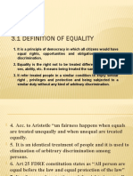 Unit Three Equality 3.1 Definition of Equality