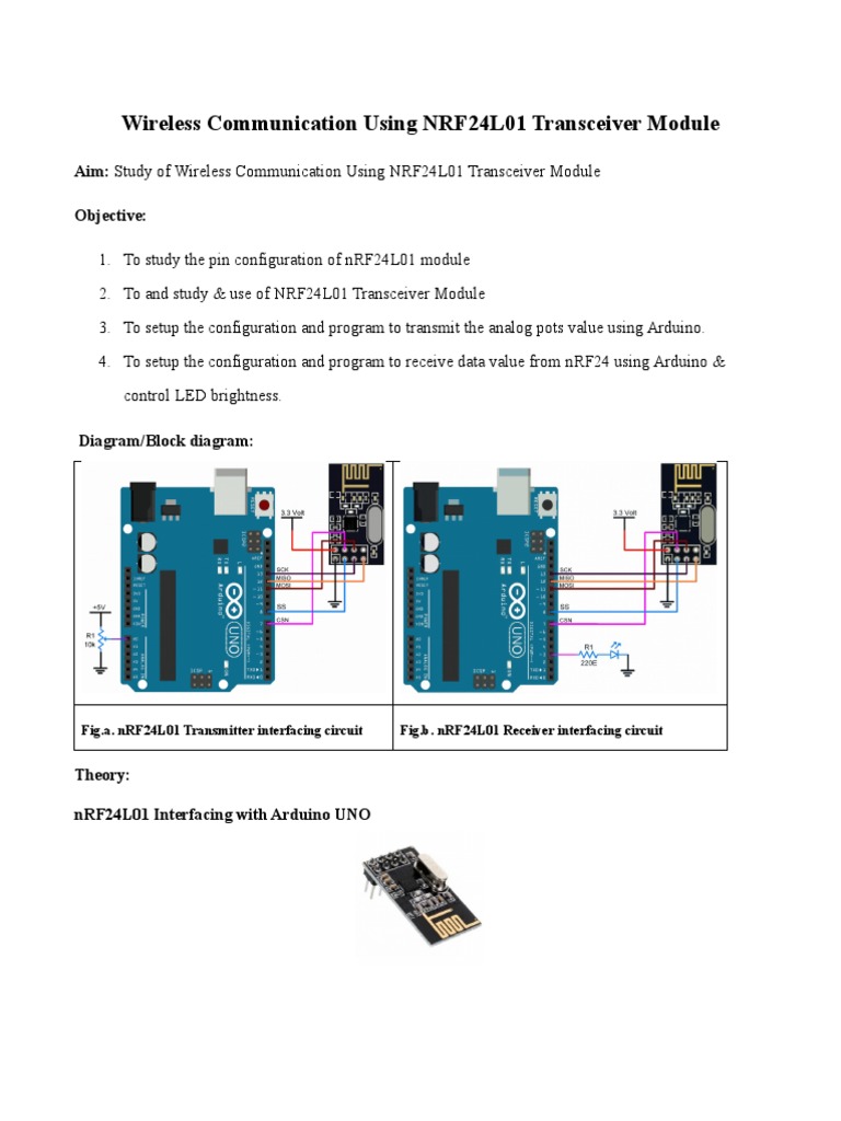 NRF24L01 Wireless Tx/Rx Set of Transmitter and Receiver for