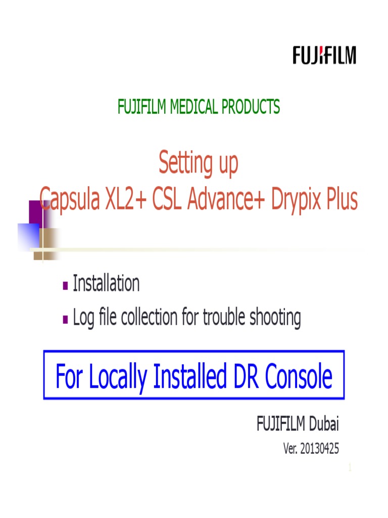 01.setup of (Capsula XL2-CSL Adv-DPX4000Plus) | PDF