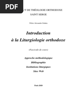 Introduction Liturgiologie | PDF | Religions Méditerranéennes.