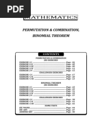 Binomial Theorem and Permutation and Comination Sheet