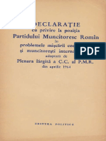 Declaratia Din Aprilie 1964 PDF