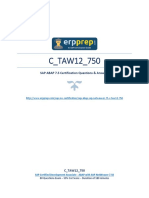 C TAW12 750 PDF Questions and Answers