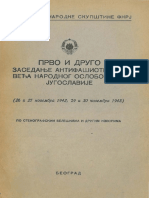 Prvo I Drugo Zasedanje AVNOJ 1942-1943