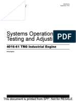 SOT 4016-61 TRG System Operation, Testing & Adjustment Industrial Engine KENR9224-00