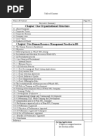 Pran Table of Content