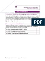 RGU Innovation Accelerator - Application Form Template