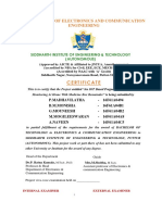 ECE Dept Certificate for IoT Health Monitoring Project