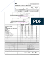 Reporte dimensional de roscas de tubing o casing