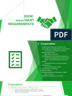 Merchant Requirement Handbook